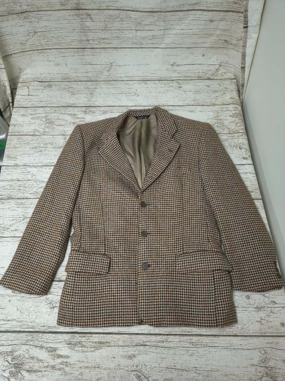 Harry Rosen Sedgwick by Cambridge Brown Houndstooth Alpaca Blazer